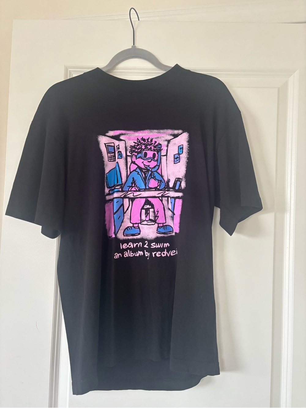 Los Angeles Apparel Redveil Learn 2 Swim Merch Black T-Shirt